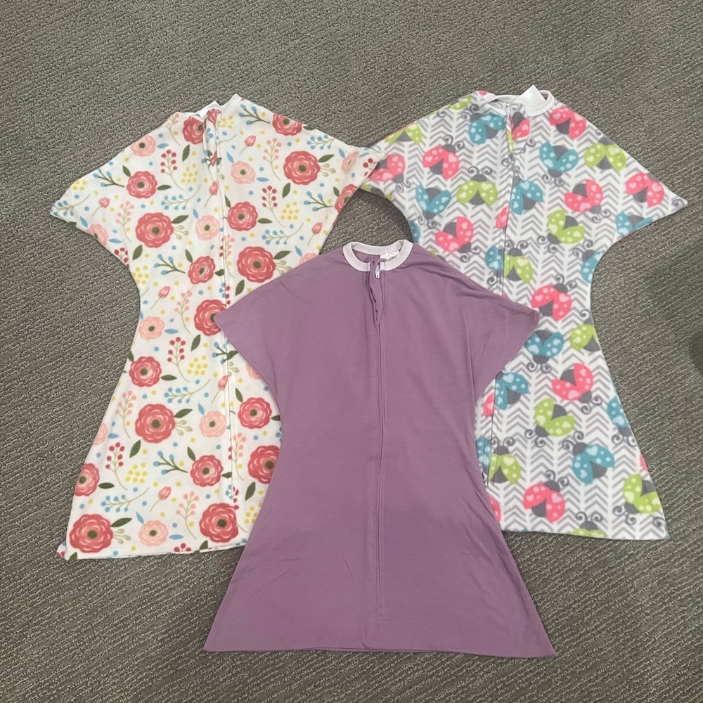Sleeping baby Zipadee zip swaddle